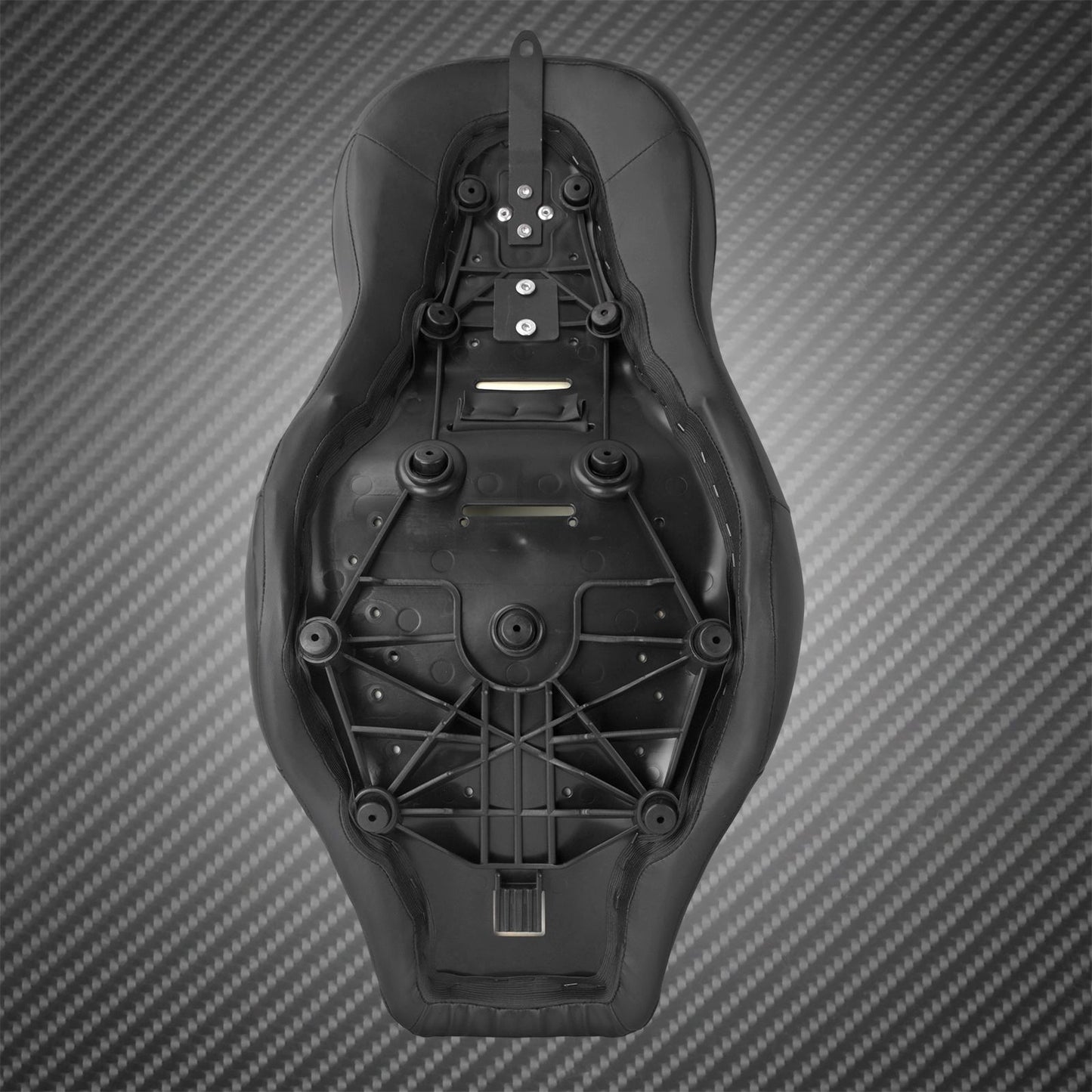 Assento de passageiro do condutor da motocicleta Almofada de assento duplo com encosto para Harley Softail Low Rider ST Sport Glide 2018-2024