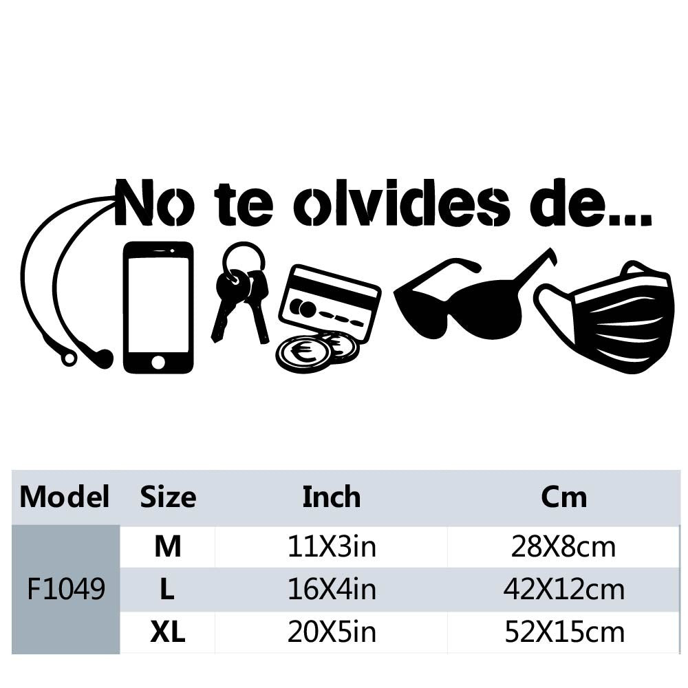 1 pc meaningful spanish text Wall Sticker Home Decoration wallpaper Accessories For Baby Kids Rooms Decor Mural