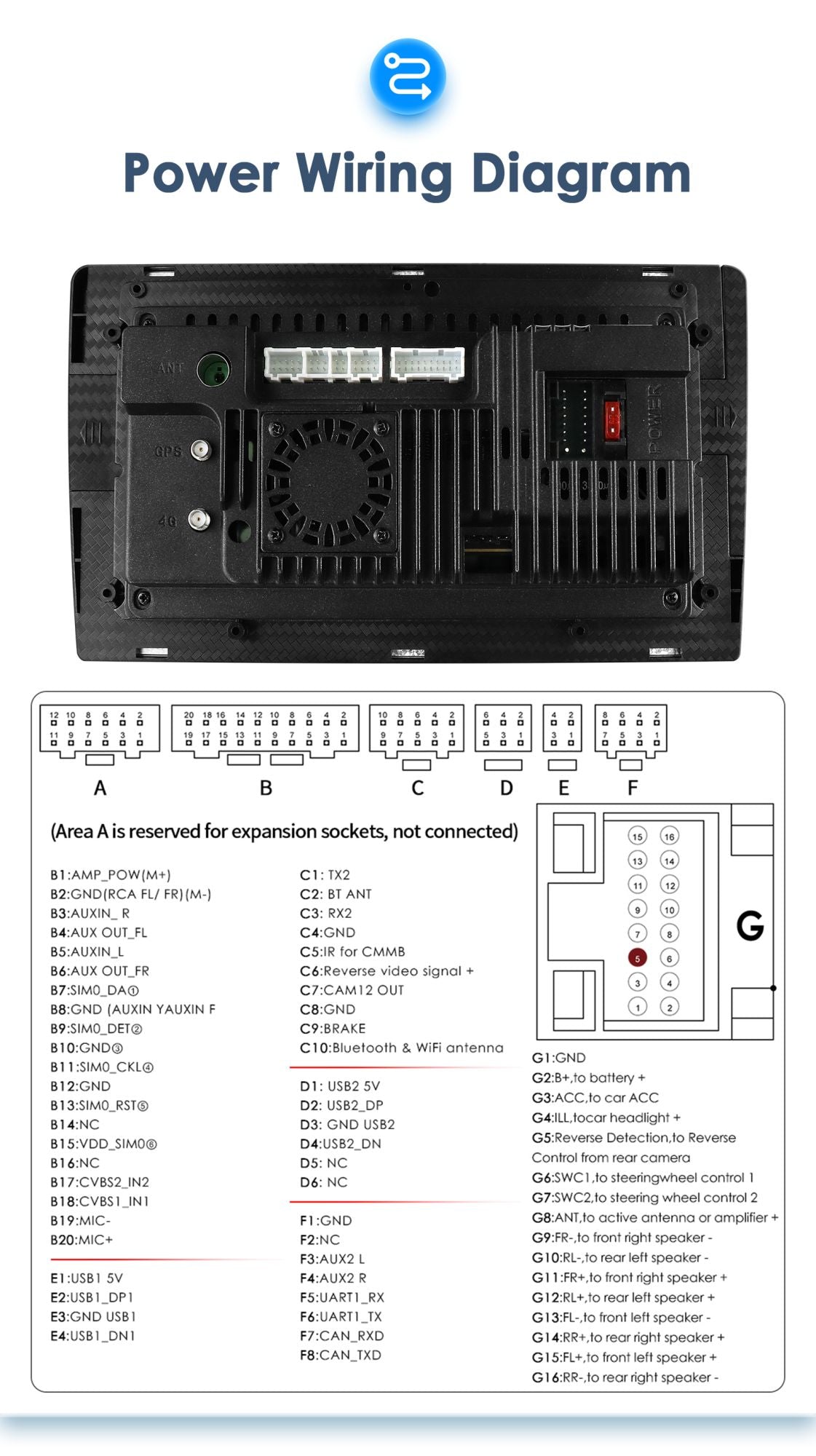 Para Ford Fiesta Mk7 2009-2017 CarPlay sem fio para Apple Android Auto Rádio Automotivo GPS RDS WiFi 4G 8 Núcleos Multimídia Estéreo 2din SWC