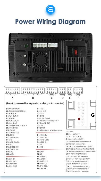 Para Ford Fiesta Mk7 2009-2017 CarPlay sem fio para Apple Android Auto Rádio Automotivo GPS RDS WiFi 4G 8 Núcleos Multimídia Estéreo 2din SWC