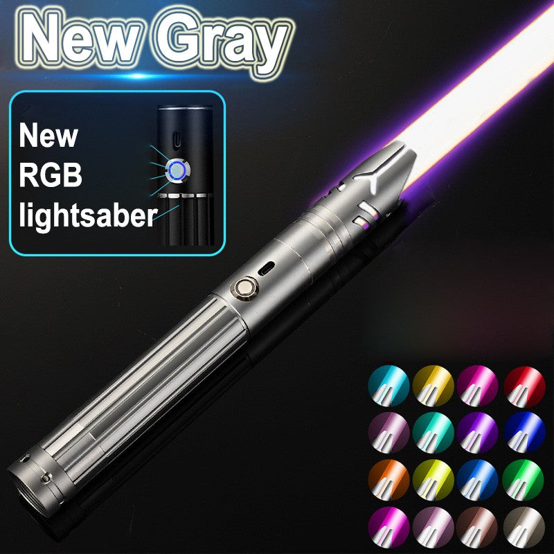 Metal Lightsaber Sword Toys RGB Light Saber 15Color Change Kids Soundfonts Force FX FOC Blaster Toys Jedi Sword Gift