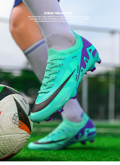 Men Football Shoes Cleats Outdoor Grass Society Training Match Football Field Boots Resistant Studded Soccer Shoes Sport Wear