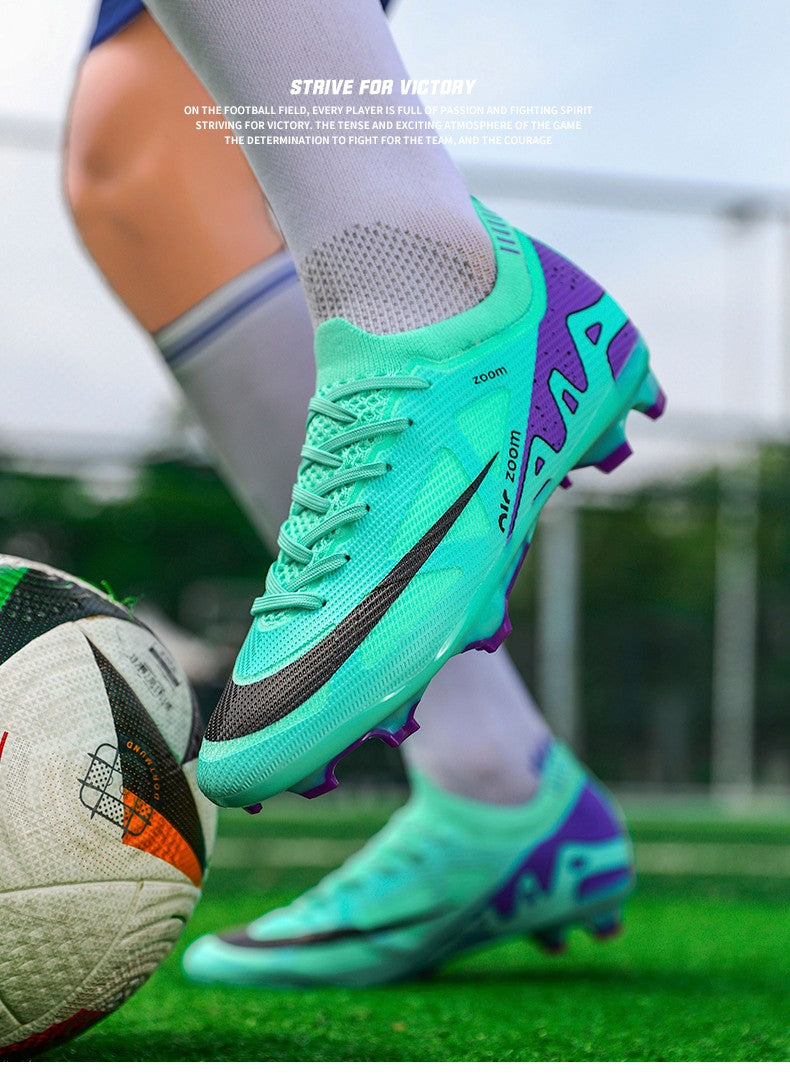 Men Football Shoes Cleats Outdoor Grass Society Training Match Football Field Boots Resistant Studded Soccer Shoes Sport Wear