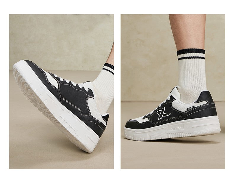 Tênis de Skate Xtep Masculino 2024 Verão Resistente ao Desgaste Sapatos de Skate Estáveis e Macios Tênis de Lazer ao Ar Livre 876319310029