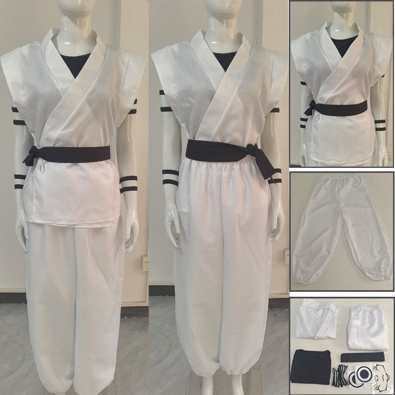 Ryomen Sukuna Cosplay Costume Jujutsu Kaisen Anime Kimono Outfit Full Set Tattoo Stickers Halloween Party Roleplay Costume