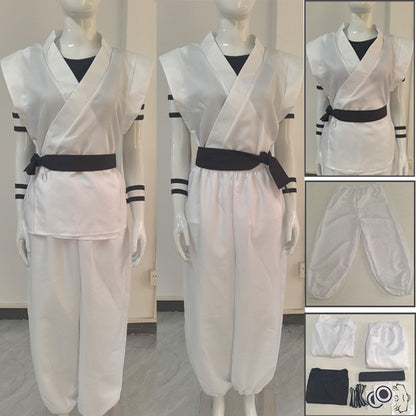 Ryomen Sukuna Cosplay Costume Jujutsu Kaisen Anime Kimono Outfit Full Set Tattoo Stickers Halloween Party Roleplay Costume