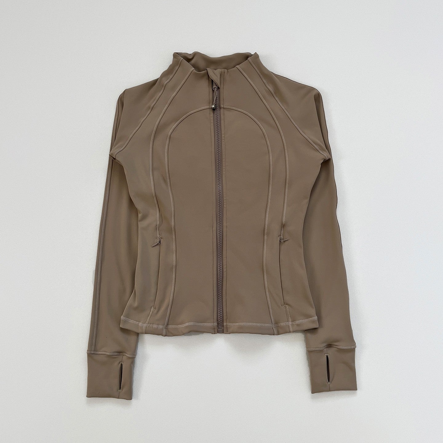 Women's Multi - color Sports Knit Jacket, Casual Long - sleeve Top, Fashion Solid - color Yoga Outerwear, 2025 New Arrival