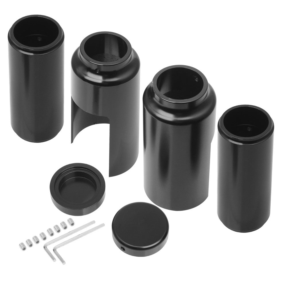 Conjunto de Capas para Bengala de Alumínio CNC Preto para Harley Softail Breakout FXSB 2013-2017 2016