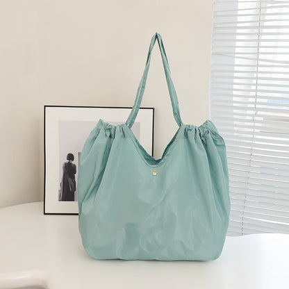 Fashion Foldable Shopping Bag Environmental Protection Large Capacity Supermarket Shopping Portable Folding Bag Out Handbag