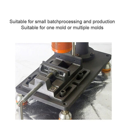 220V Small Table Type Pneumatic Injection Molding Machine 100g Vertical Desktop Polymer ABS PP PC as PE PET PVC Plastic Mold