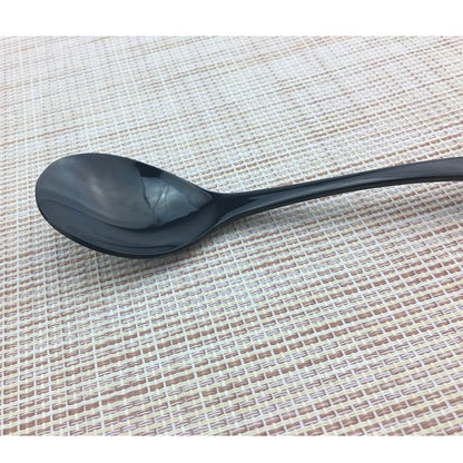 JANKNG Conjunto de Talheres Preto 1 Peça Aço Inoxidável 18/10 Ocidental Talheres de Mesa Garfo Faca de Bife Manteiga Jantar