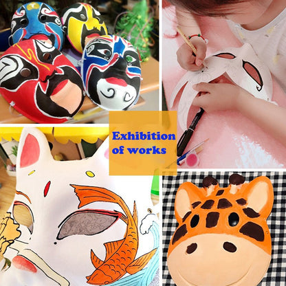 Costume Party Mask 12 Styles Party Mask Decoration White Paper Mask Paper Masquerade Party Accessory For Decoration Draw