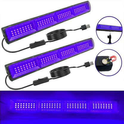 UV Black Light Lamp UV Floodlight With Magnetic LED Indoor Decor Party Atmosphere Table Lamp UV Light Halloween Party
