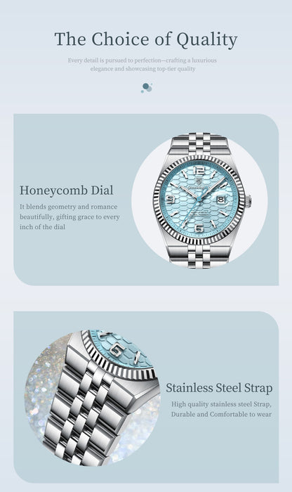 POEDAGAR Elegant Women's Watches High Quality Luxury Watch For Ladies Luminous Waterproof Date Women Quartz WristWatch Reloj+Box