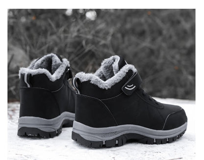 Winter Velvet Men's Shoes Hiking Sneaker Casual Snow Boots Waterproof Warm Men Boots Outdoor Male Trekking Sneaker Botas Zapatos