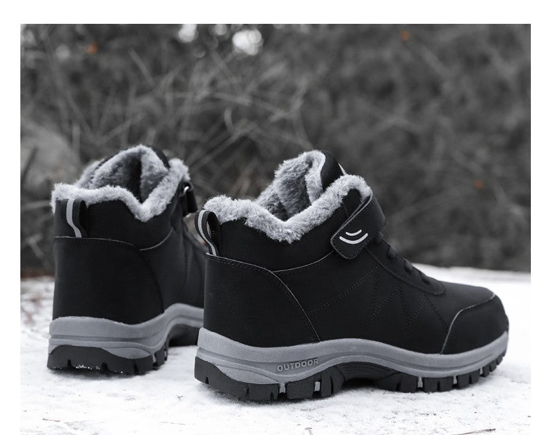 Winter Velvet Men's Shoes Hiking Sneaker Casual Snow Boots Waterproof Warm Men Boots Outdoor Male Trekking Sneaker Botas Zapatos
