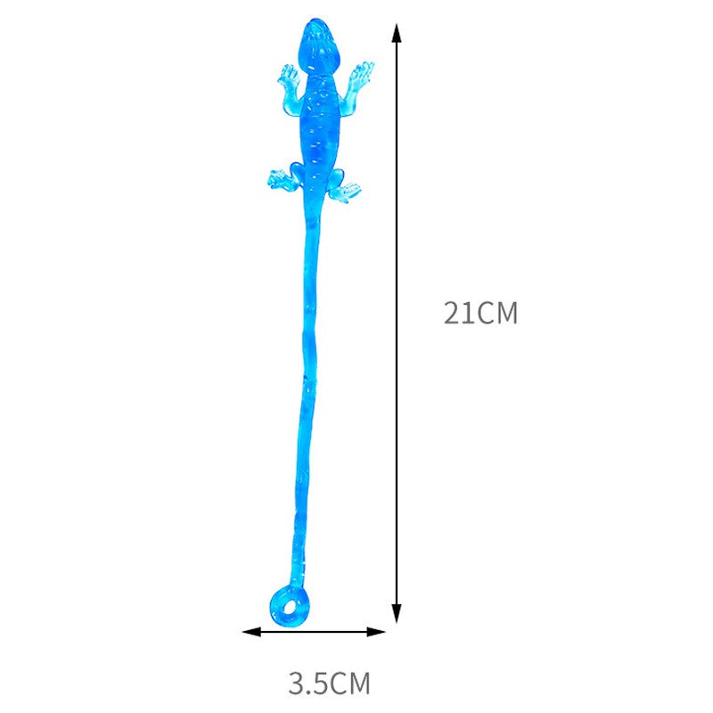 10/50PCS Rainbow Sticky Gecko Stress Relief Squeeze Sensory Toys Boys And Girls Birthday Party Favors Sticky Gecko Pinata Filler
