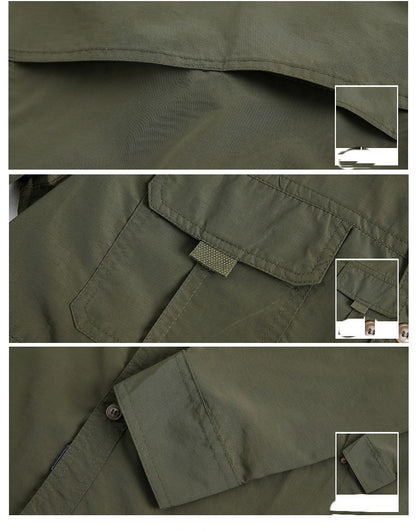 Mens Military Shirt ,Work Cargo Shirts ?Tactical Breathable Quick-Drying Tops