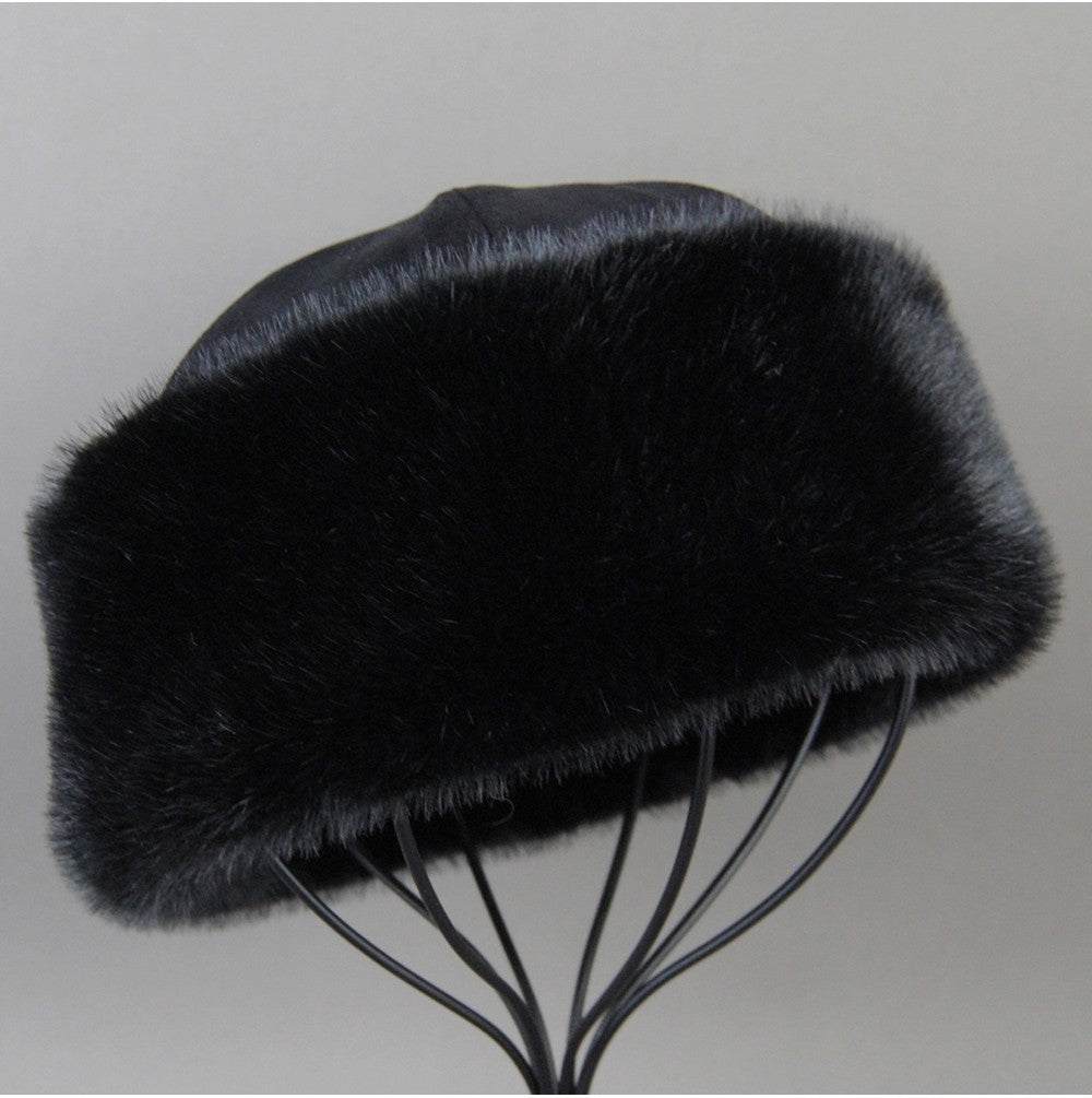 Hot Sale Faux Mink Fur Hat Winter Genuine Baseball Cap Russia Fashion Elegant Lady Warm Faux Fur Ball Straw Hat