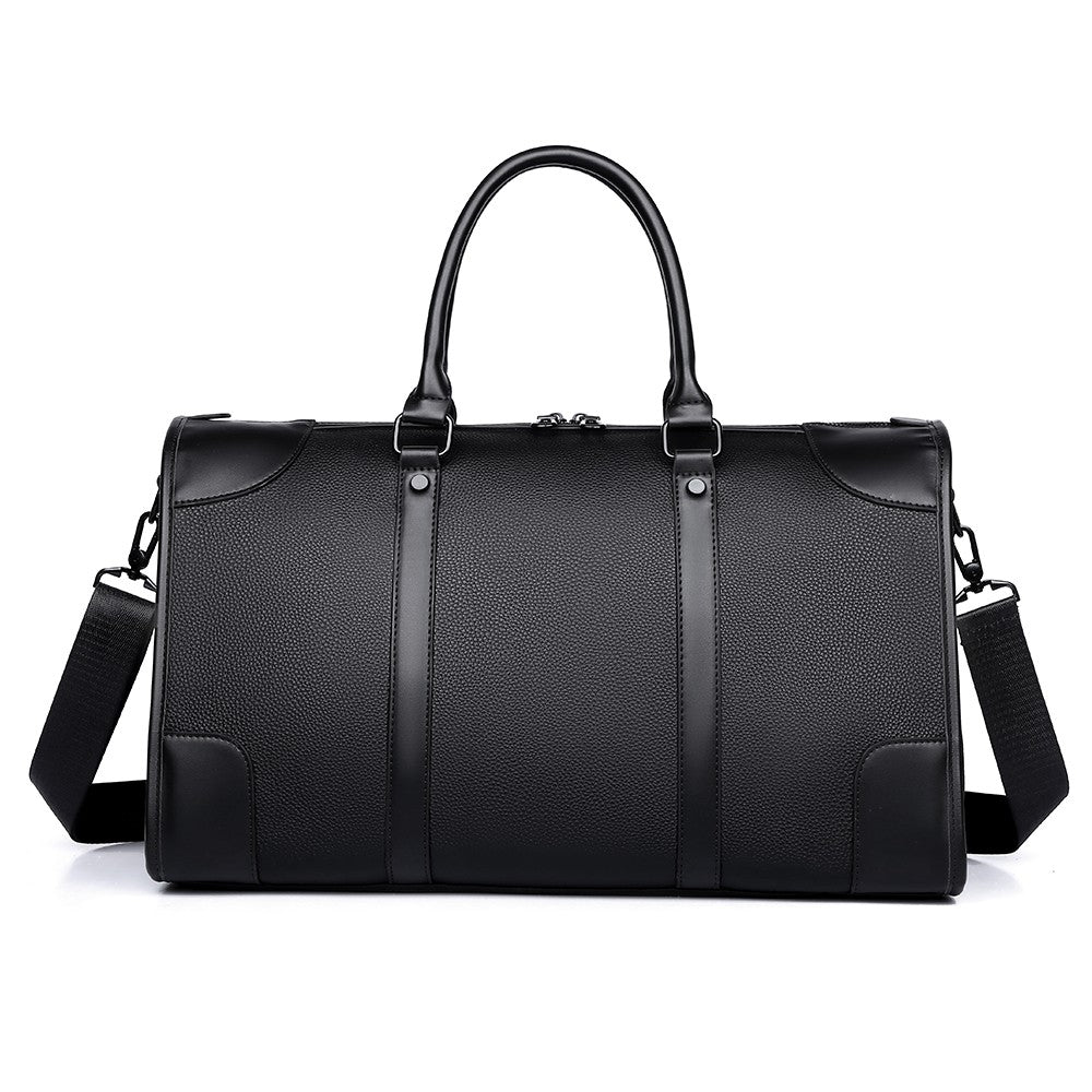 Men‘s Luxe Business Travel Bag Large Capacity with 15.6' Laptop Waterproof PU Material Lightweight for Trip Gym Bolsos de Viajes