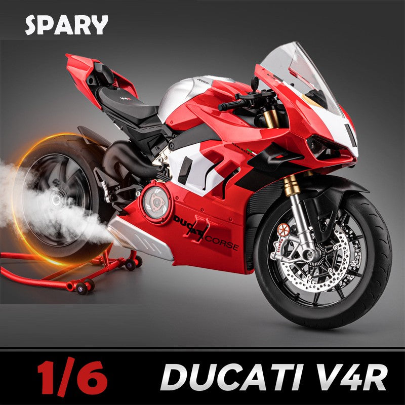 Simulação Liga 1:6 Ducati V4S Modelo de Motocicleta de Corrida Diecast Liga de Moto Brinquedo Coleção Miniatura Carro Decoração de Casa