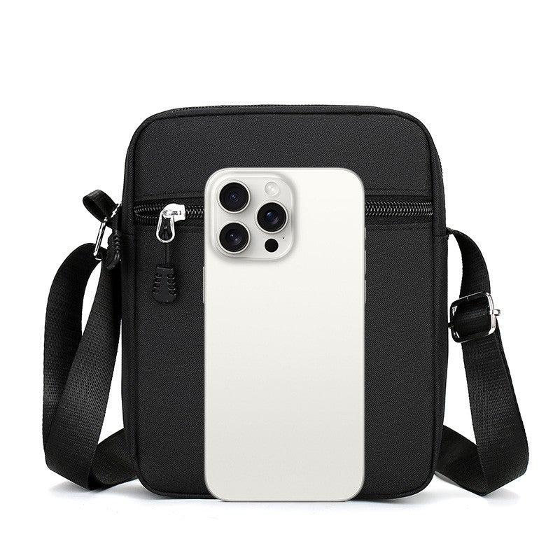 Simple Casual Mini Crossbody Bag Men's Nylon Small Shoulder Bag For Men Oxford Messenger Phone Side Sling Bag Husband Chest Pack