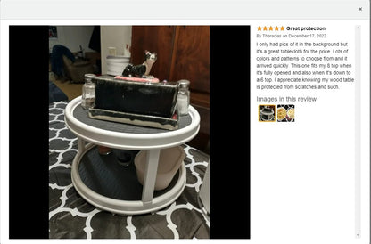 Olanly Waterproof Tablecloth Heat-Resistant 60inch Round PVC Table Cloth Wedding Kitchen Dining Desk Moroccan Table Coat Cover