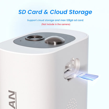 ANRAN 2/3/4 PCS Câmera WIFI Sem Fio Externa 2.4G 3MP Câmera de Segurança Solar com Bateria Holofote Visão Noturna Colorida Alarme Local