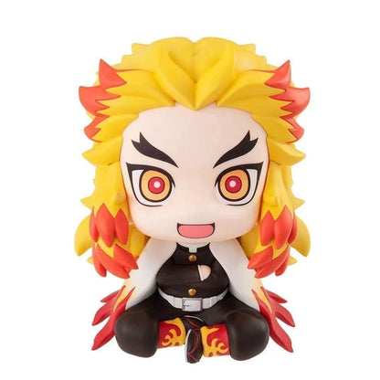 Anime Demon Slayer Boneco de Brinquedo 6cm Nezuko Tanjirou Zenitsu Inosuke Kyoujurou Kanawo Action Figures Modelo Brinquedo Presente de Natal de Aniversário Infantil