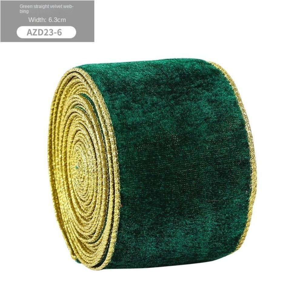 New 2m Christmas Ribbon DIY Lmitation Linen Fabric Swirl Ribbon Christmas Tree Ribbon Plaid Bow Snowflake Burlap Ribbon