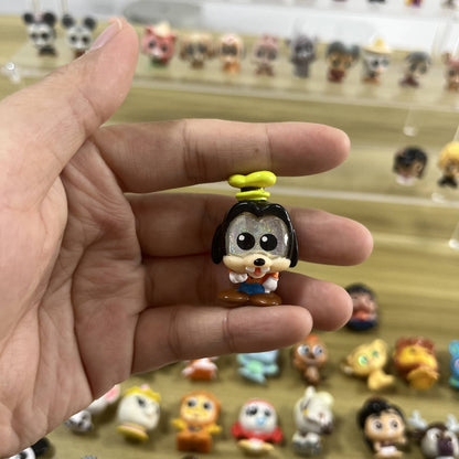 Anime Disney Doorables Kawaii Boneca Olhos Grandes Mickey Buzz Lightyear Bonecos de Ação Modelo Brinquedo Colecionável Desenho Animado Presentes Infantis