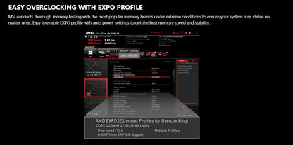MSI B650M GAMING PLUS WIFI AMD B650 Suporta DDR5 7200+MHz (OC) 192GB Placa-mãe AMD Ryzen ™ Série 7000 8000 Socket AM5