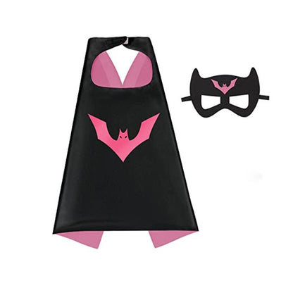 4 sets Superhero Capes masks for  3-10 Year Old girl Gifts Cartoon Dress Up Costumes Party Supplies Easter Halloween cloak