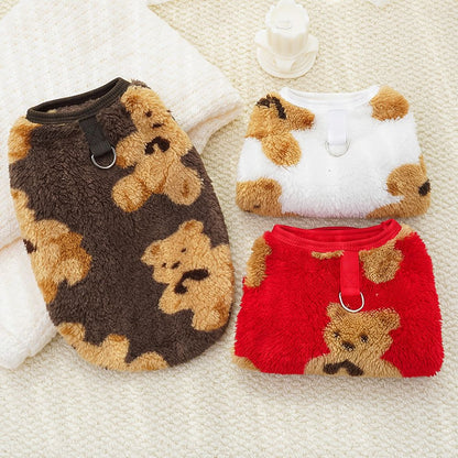 M-7GG Roupas de flanela quentes para animais de estimação Inverno Casaco para cães e gatos Roupa para animais de estimação 5-35kg Bichon Bulldog Francês Roupas Pijama