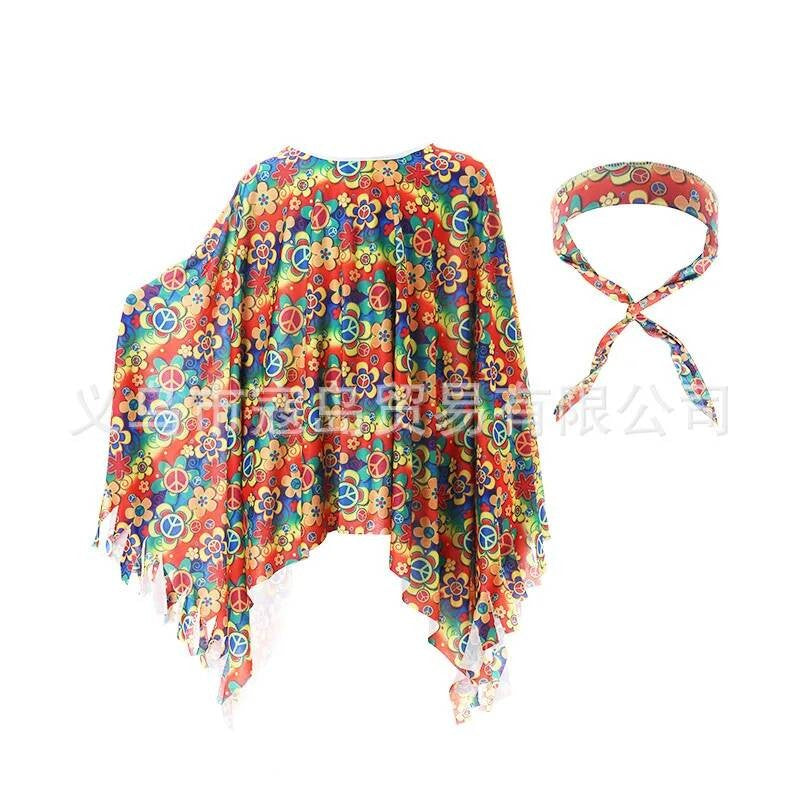 Mexican Shawl Halloween Cloak Cosplay Dance Party Mexican Hat Adult Ribbon Cloak Adult Kids Funny Costume Halloween Cosplay