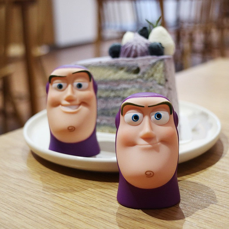 Toy Story Buzz Lightyear Cabeça Boneco de Ação Brinquedo Fofo Buzz Lightyear Expressão Engraçada Brinquedo de Dedo Presente de Aniversário para Crianças