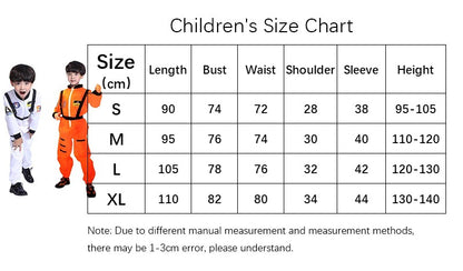 Adult Astronaut Spacesuit Jumpsuit Cosplay Costume Kids Bodysuit Flight Suit Halloween Costume Performance Costumes