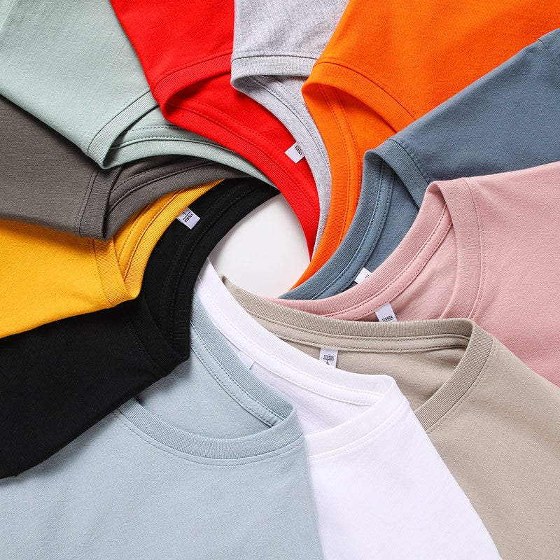 Free Ship T-Shirts Men Women Summer Cotton Male Tshirt Casual Short Sleeves Tee Shirt Female Basic Plain Tops Oversized S-5XL