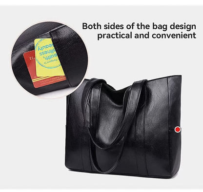 Vintage Ladies Bag Large Capacity Handbag , Vintage Plain Shoulder Bag , Ladies Commuter Casual Handbag