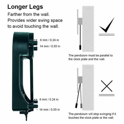 MCDFL Pendulum for Watch Actuator Module Mantel Swing Wall Clock Mechanism Drive Spinning Grandfather Movement Replacement Parts