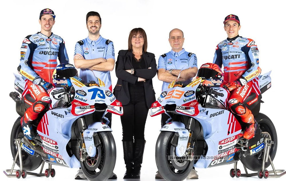 Maisto 1:18 2024 Gresini Racing MotoGP #93 Marc Marquez #73 Alex Marquez moto em liga leve fundida modelo de coleção brinquedo de presente