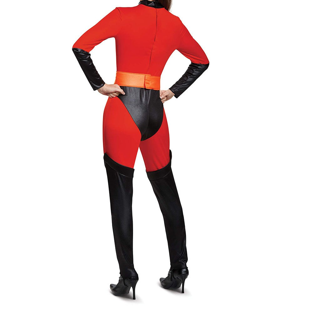 Adult The Incredibles Cosplay Costume Anime The Incredibles Red Jumpsuit Bodysuit Mask Full Set Halloween Costumes for Men Women