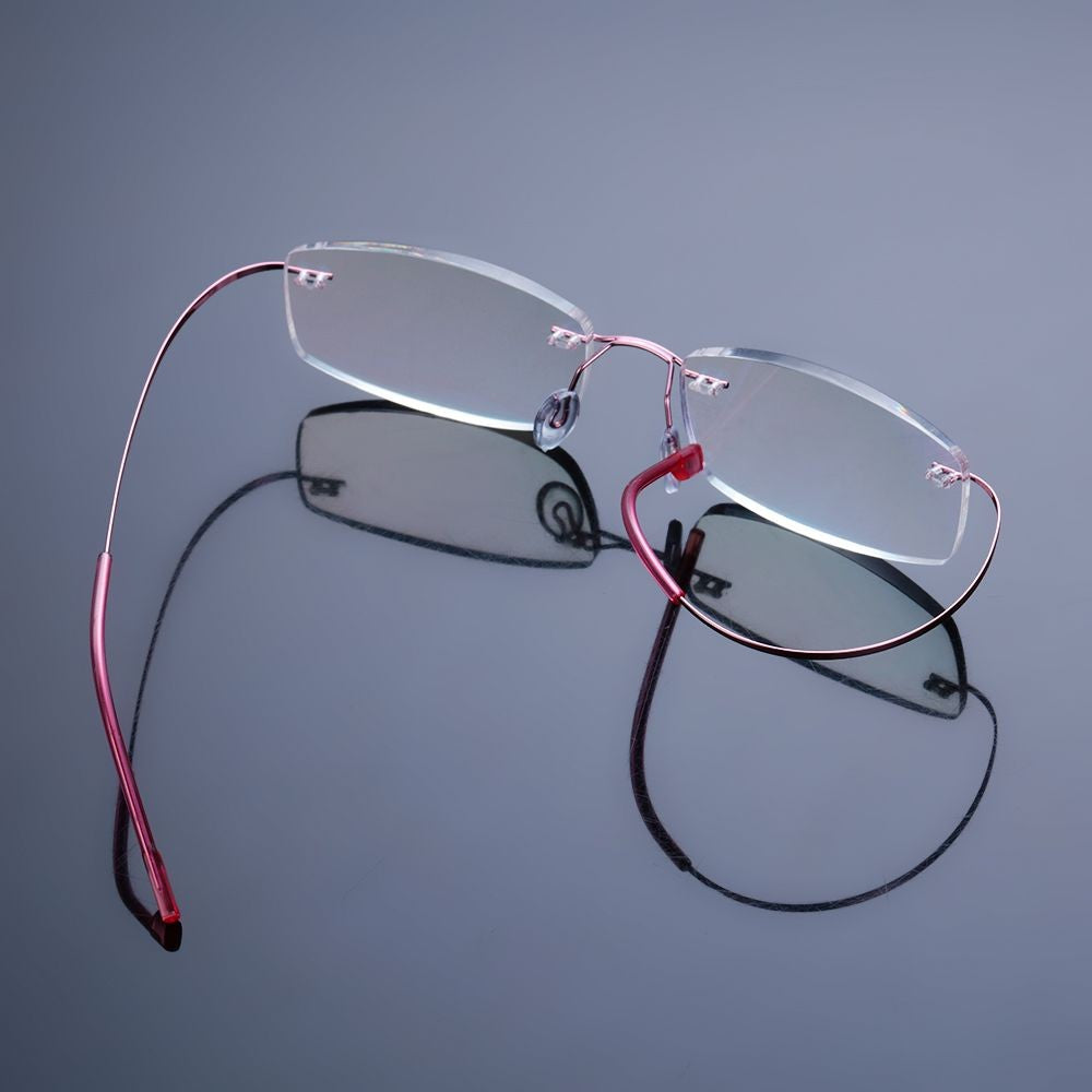 Ultralight TR90 Memory Titanium Rimless Reading Glasses Men&Women Presbyopic Eyeglasses +1.0 +1.5 +2.0 to+3.5 +4.0