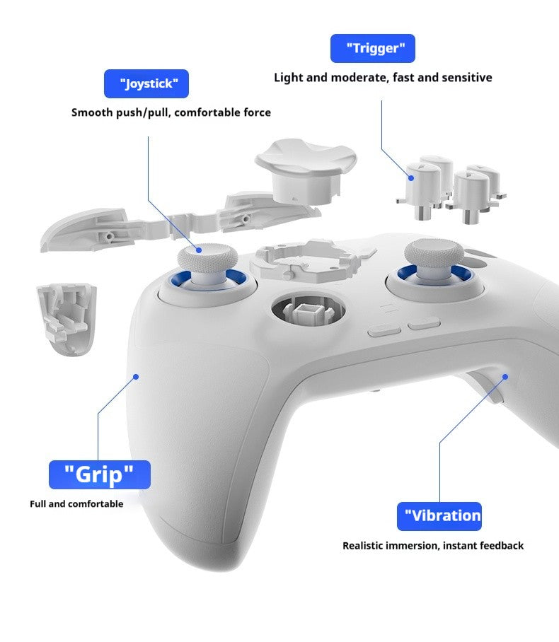 Flydigi Direwolf 4 Gamepad Hall Linear Trigger Force Adjustment Joysticks Wireless Controller for Windows Android IOS Switch1/2