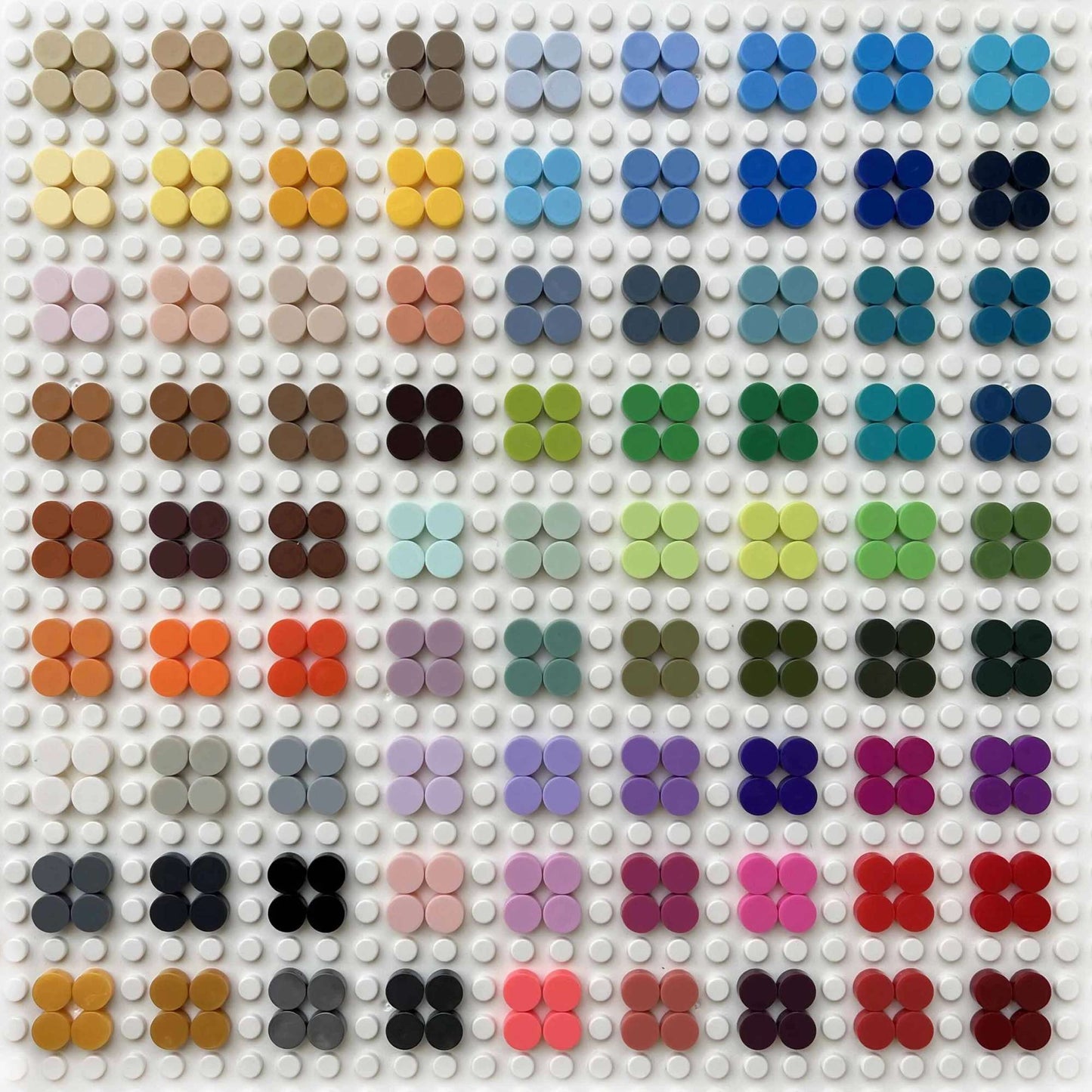 1000 Peças de Blocos de Construção de Cidade Placa Lisa 1x1 98138 Tijolos Redondos Blocos DIY Educacionais Peças de Blocos para Crianças Meninos Meninas Presentes