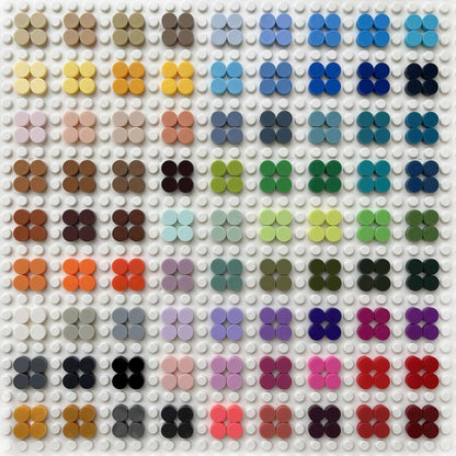1000 Peças de Blocos de Construção de Cidade Placa Lisa 1x1 98138 Tijolos Redondos Blocos DIY Educacionais Peças de Blocos para Crianças Meninos Meninas Presentes