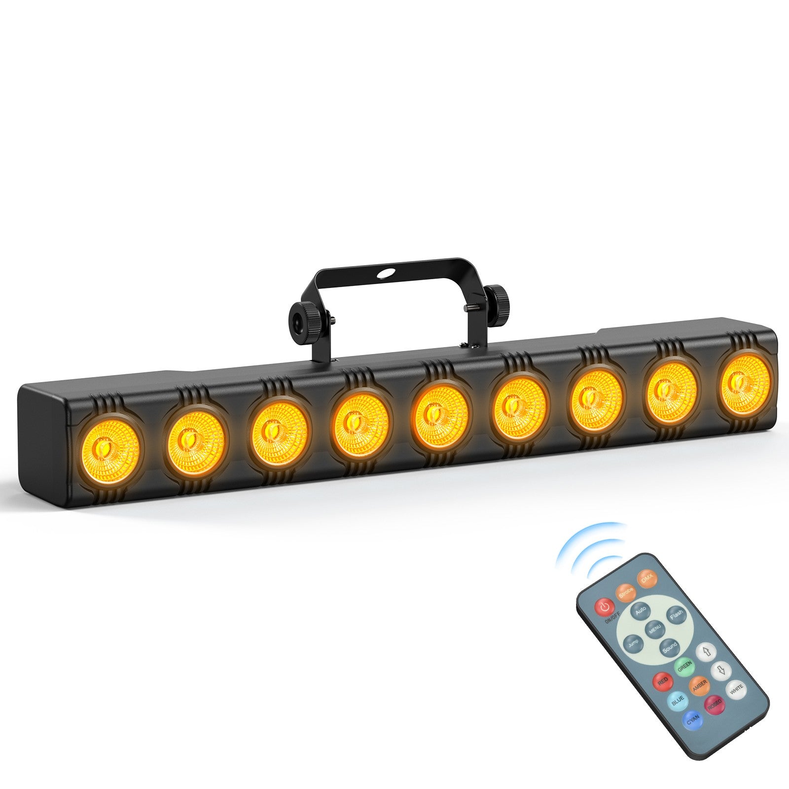 1/2/4PCS 9LEDs 4IN1 Wall Wash Lamp 36W RGBW Lights Bar Stage Lighting Effect DJ Party Lights Projection Light for Disco Theater