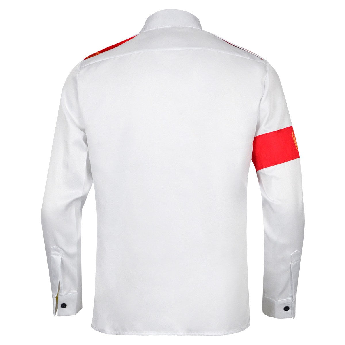 Michael Jackson Impersonator RetroCTEAntiWar Patch EmbroideredShirt Men's Military Style Long SleeveButtonDown Shirt Collectible