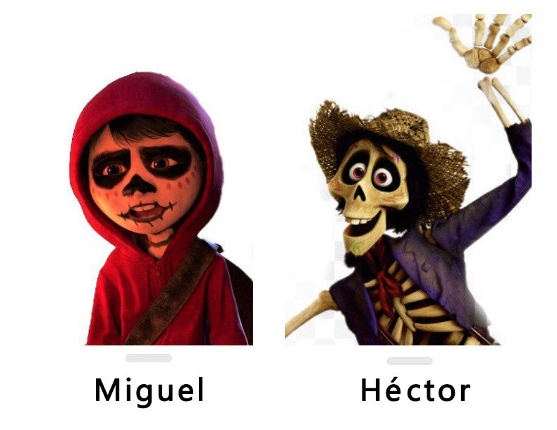 Anime Hector And Miguel Cosplay Mask Anime Skeleton Latex Headgear Halloween Carnival Party Roleplay Mask For Men Boys