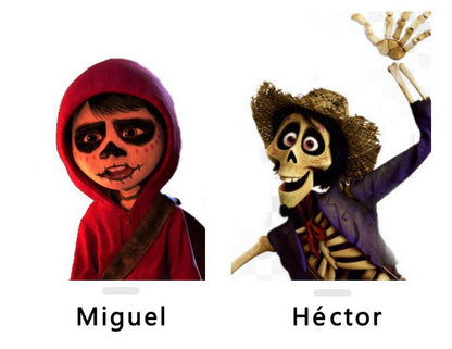 Anime Hector And Miguel Cosplay Mask Anime Skeleton Latex Headgear Halloween Carnival Party Roleplay Mask For Men Boys